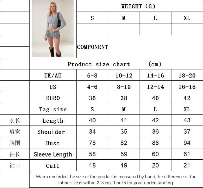 Ribbed Button Front Cardigan for Women, Solid Color Long Sleeve Slim Fit Longline Knit Top