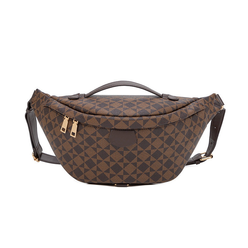 Adjustable Waist Pack - Unisex PVC Crossbody Bag with Zip Closure, Waterproof Chest Shoulder Bag for Outdoor Travel