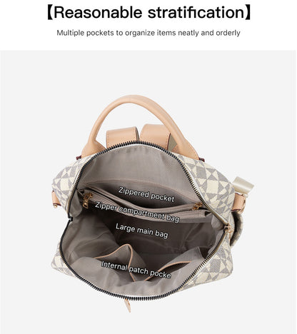 Vintage Boston Bag - PVC Pillow Style Shoulder Bag with Zipper, Retro Women's Purse with Top Handle