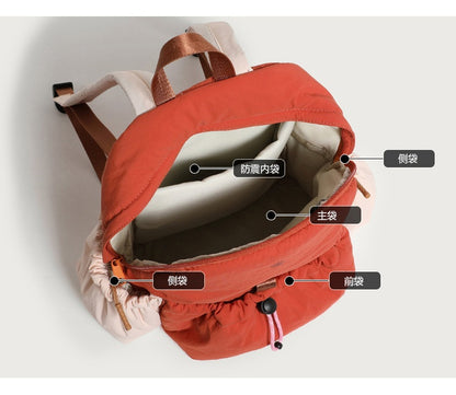 Nappa Leather Backpack for Women - Foldable Lightweight Waterproof Daypack, Commuter & Hiking Bag