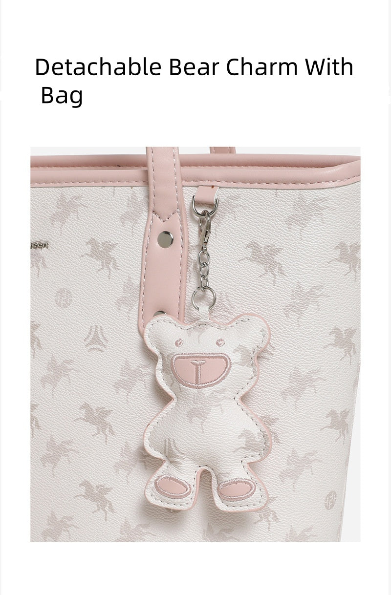 Scratch-Resistant Waterproof Commuter Tote Bag - Recycled PVC Convertible Shoulder Bag with Zippered Organizer (Medium Square)