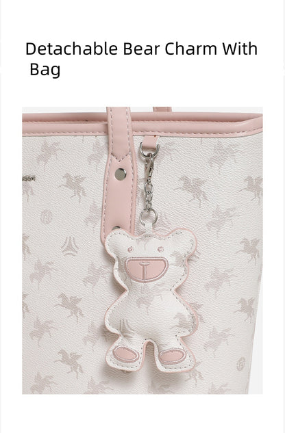 Scratch-Resistant Waterproof Commuter Tote Bag - Recycled PVC Convertible Shoulder Bag with Zippered Organizer (Medium Square)