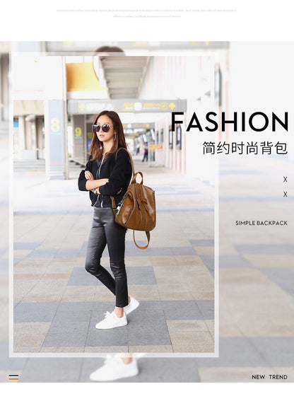 Women's Anti-Theft Backpack with Bow Decor, Lightweight Soft Student Rucksack and Top Handle