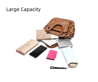 Women's PU Leather Backpack with Multiple Pockets, Convertible Shoulder Bag & Zipper Top Daypack