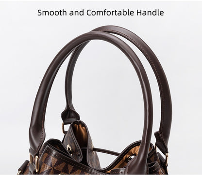 Large Capacity PU Bucket Bag for Women - Korean Style Drawstring Tote with Adjustable Strap, Commuter Shoulder Bag