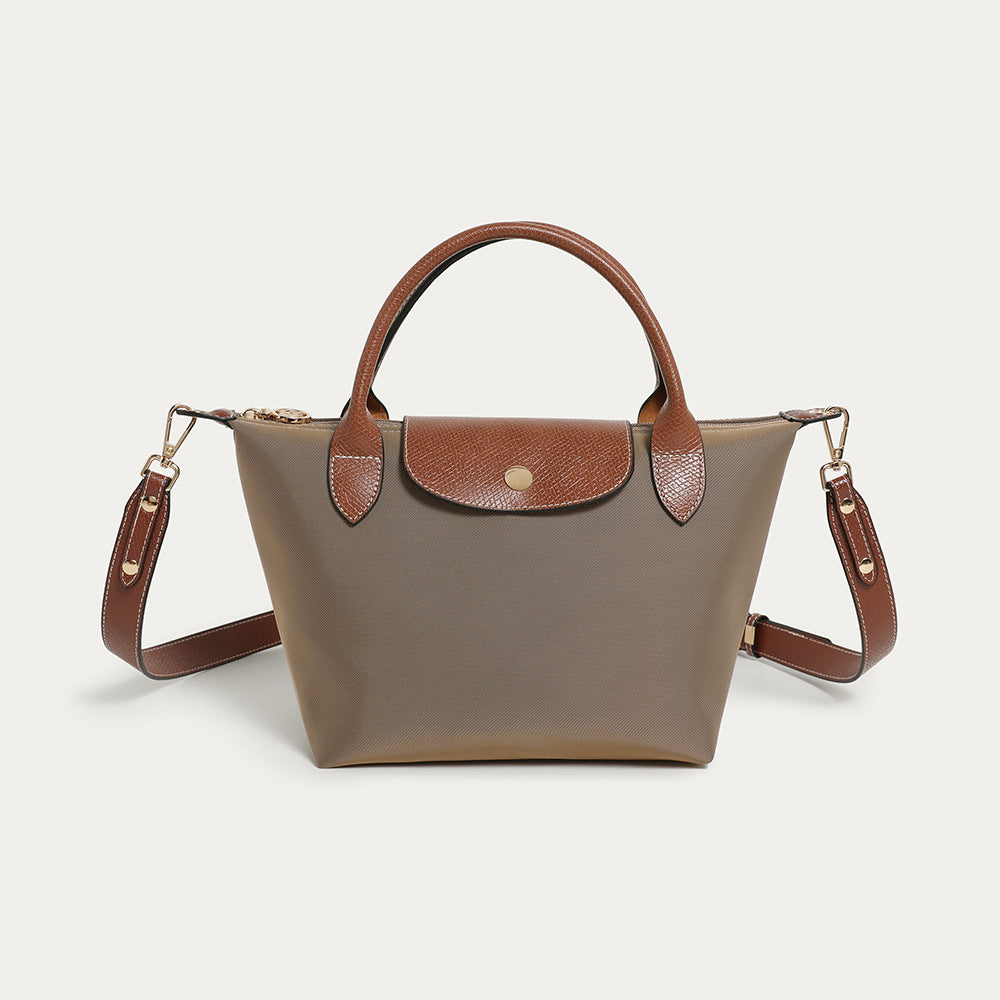 Urban Minimalist Hobo Bag - Nylon Crossbody Tote with Zip Top, Multi Sizes Shoulder Bag for Women, Canvas Casual Handbag