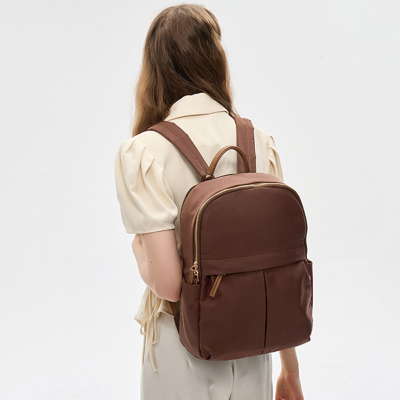 15 Inch Laptop Backpack - Multi-functional Oxford Travel Bag, Large Capacity Vertical Square Computer Bag with Top Handle