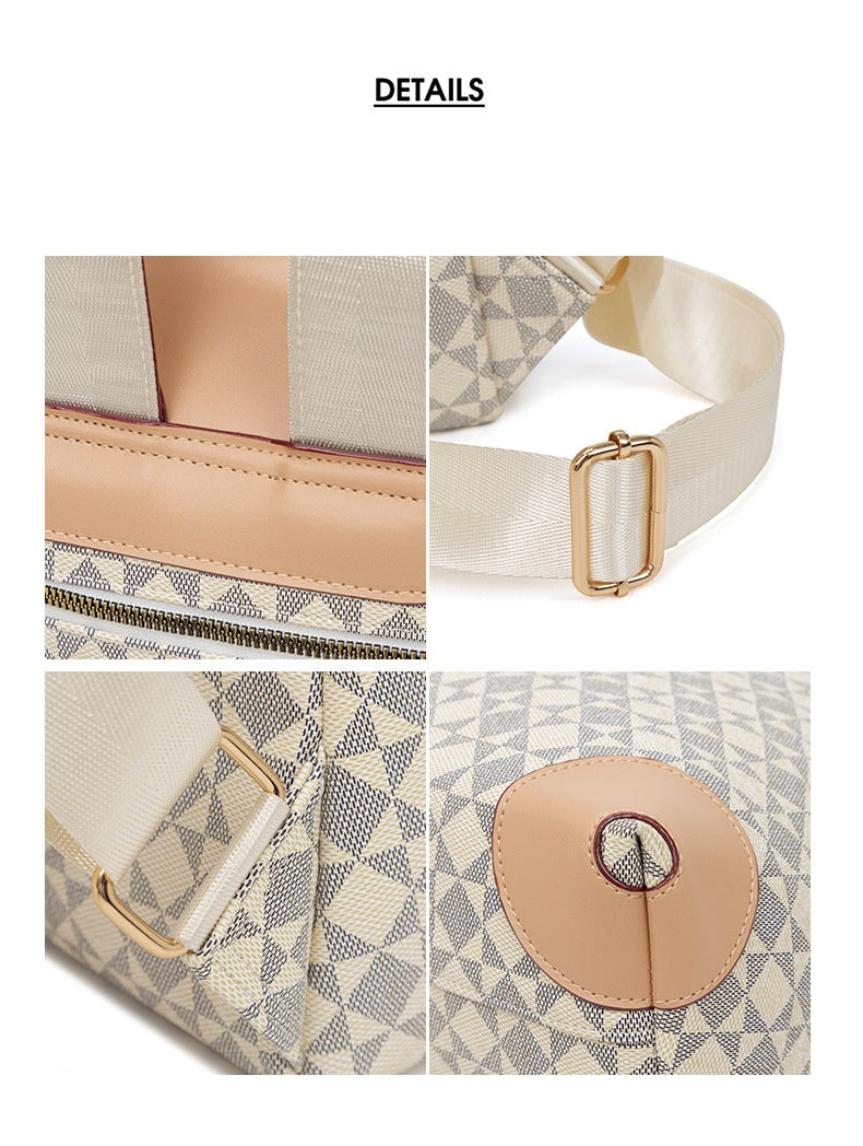 Waterproof PVC Backpack - Large Capacity Foldable Travel Bag, Durable Vertical Square Backpack with Top Handle