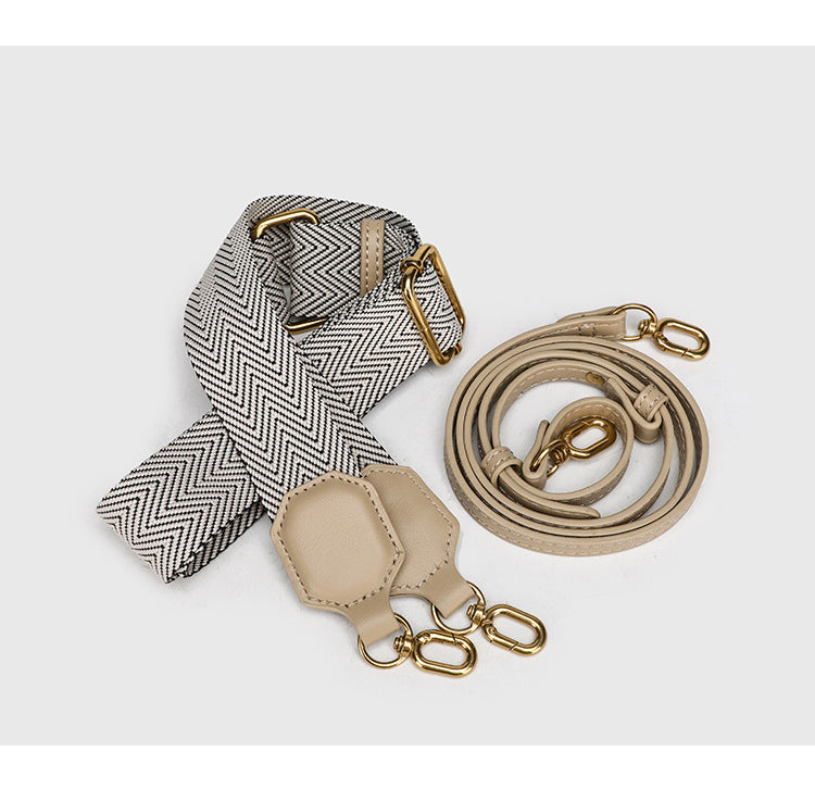 Double Zipper Shell Bag for Women - Lightweight Adjustable Crossbody Purse, Minimalist Commuter Bag with Detachable Strap