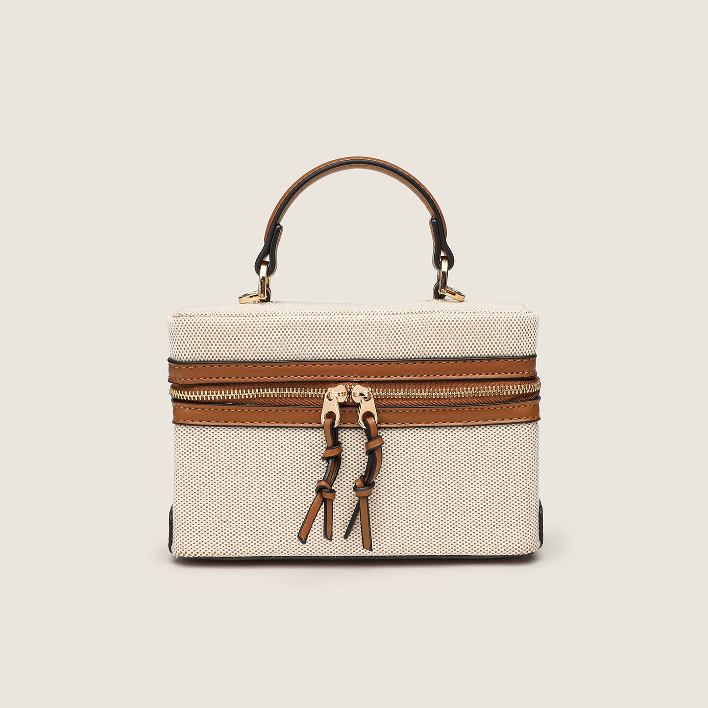 Women's Retro Box Bag with Zipper Closure, Adjustable Shoulder Strap Crossbody Purse with Top Handle