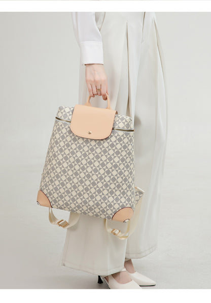 Waterproof PVC Backpack - Large Capacity Foldable Travel Bag, Durable Vertical Square Backpack with Top Handle