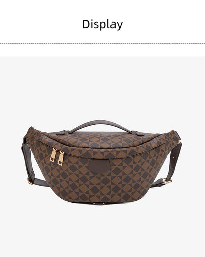 Adjustable Waist Pack - Unisex PVC Crossbody Bag with Zip Closure, Waterproof Chest Shoulder Bag for Outdoor Travel