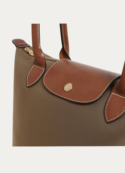 Urban Minimalist Hobo Bag - Nylon Crossbody Tote with Zip Top, Multi Sizes Shoulder Bag for Women, Canvas Casual Handbag