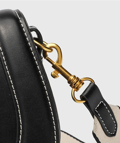 Shell Shape Saddle Bag - PU Flap Top Purse with Magnetic Closure, Women's Shoulder Bag with 2 Detachable Straps