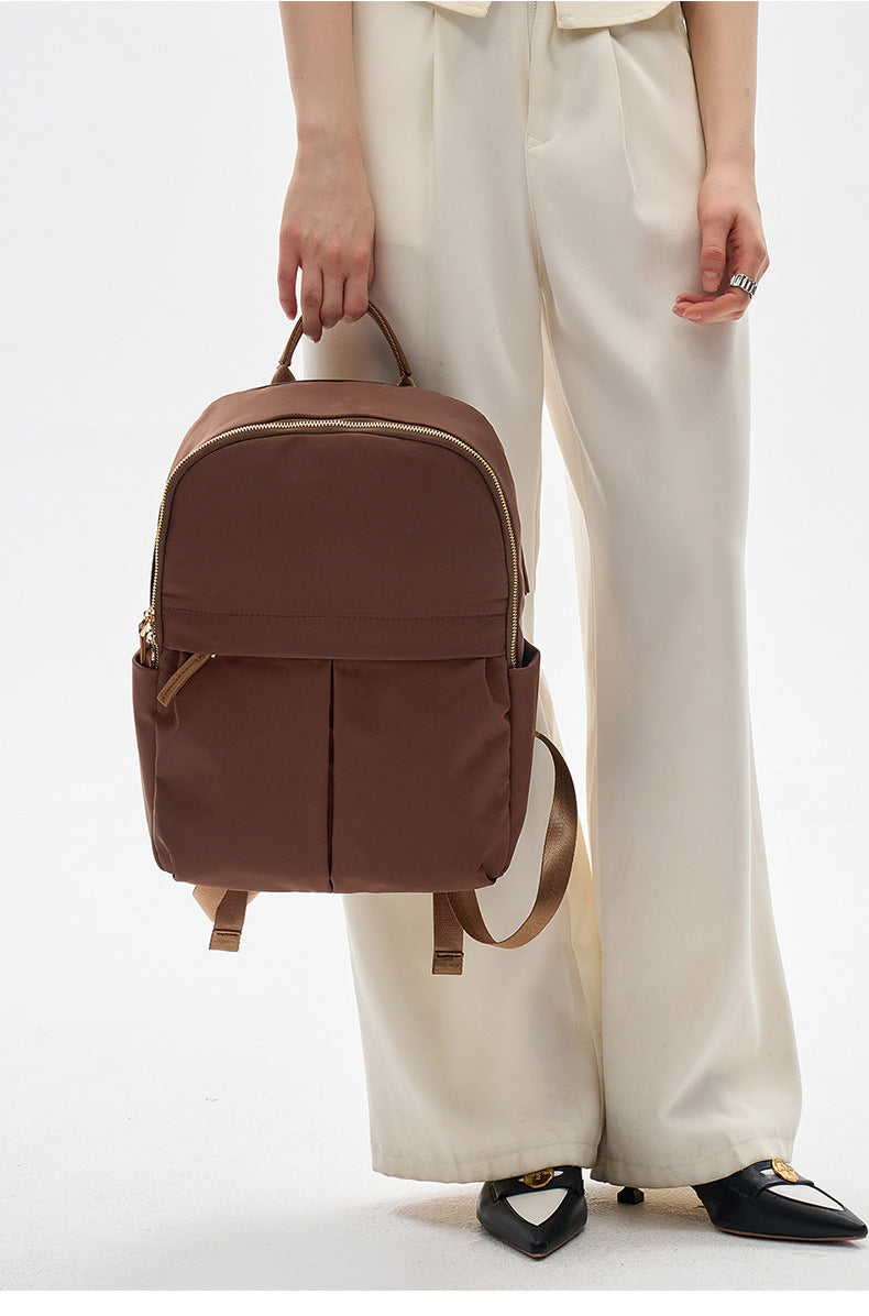 15 Inch Laptop Backpack - Multi-functional Oxford Travel Bag, Large Capacity Vertical Square Computer Bag with Top Handle