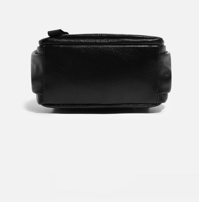 Waterproof PU Backpack - Large Capacity Travel Bookbag with Zip Top, Durable Student Backpack with Carry Handle