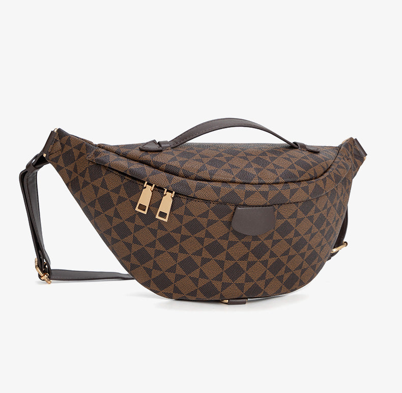 Adjustable Waist Pack - Unisex PVC Crossbody Bag with Zip Closure, Waterproof Chest Shoulder Bag for Outdoor Travel