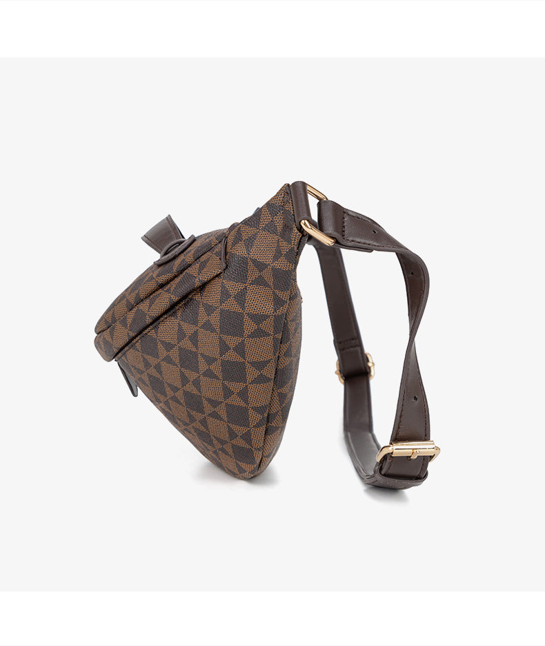 Adjustable Waist Pack - Unisex PVC Crossbody Bag with Zip Closure, Waterproof Chest Shoulder Bag for Outdoor Travel