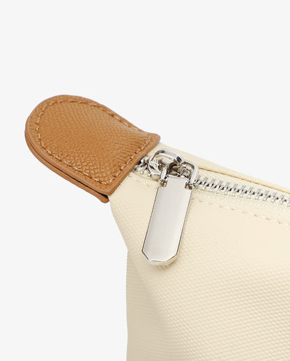 Commuter Bucket Tote Bag for Women - Large Capacity Nylon Shoulder Bag, Lightweight Color Block Work Bag