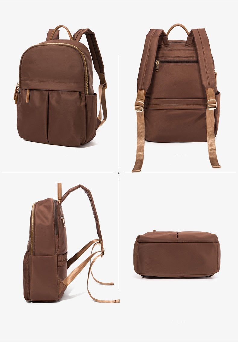 15 Inch Laptop Backpack - Multi-functional Oxford Travel Bag, Large Capacity Vertical Square Computer Bag with Top Handle