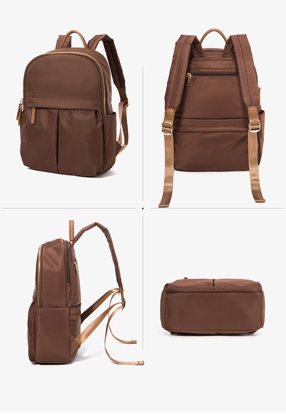 15 Inch Laptop Backpack - Multi-functional Oxford Travel Bag, Large Capacity Vertical Square Computer Bag with Top Handle