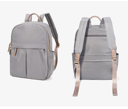 15 Inch Laptop Backpack - Multi-functional Oxford Travel Bag, Large Capacity Vertical Square Computer Bag with Top Handle