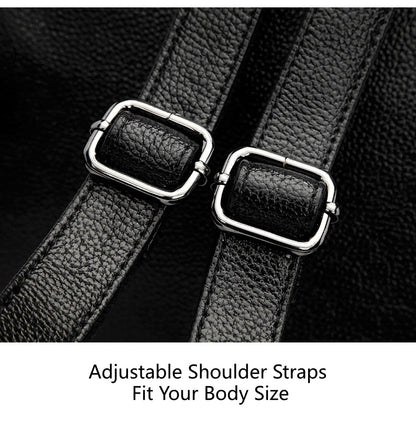 Women's Structured Anti-Theft Backpack, Drawstring Top with Buckle Flap Closure and Carry Handle