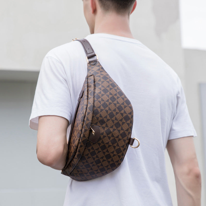 Adjustable Waist Pack - Unisex PVC Crossbody Bag with Zip Closure, Waterproof Chest Shoulder Bag for Outdoor Travel