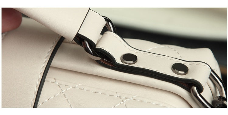 Vertical Doctor Bag for Women - Structured Square PU Quilted Lock Shoulder Bag, Convertible Crossbody & Top Handle Purse