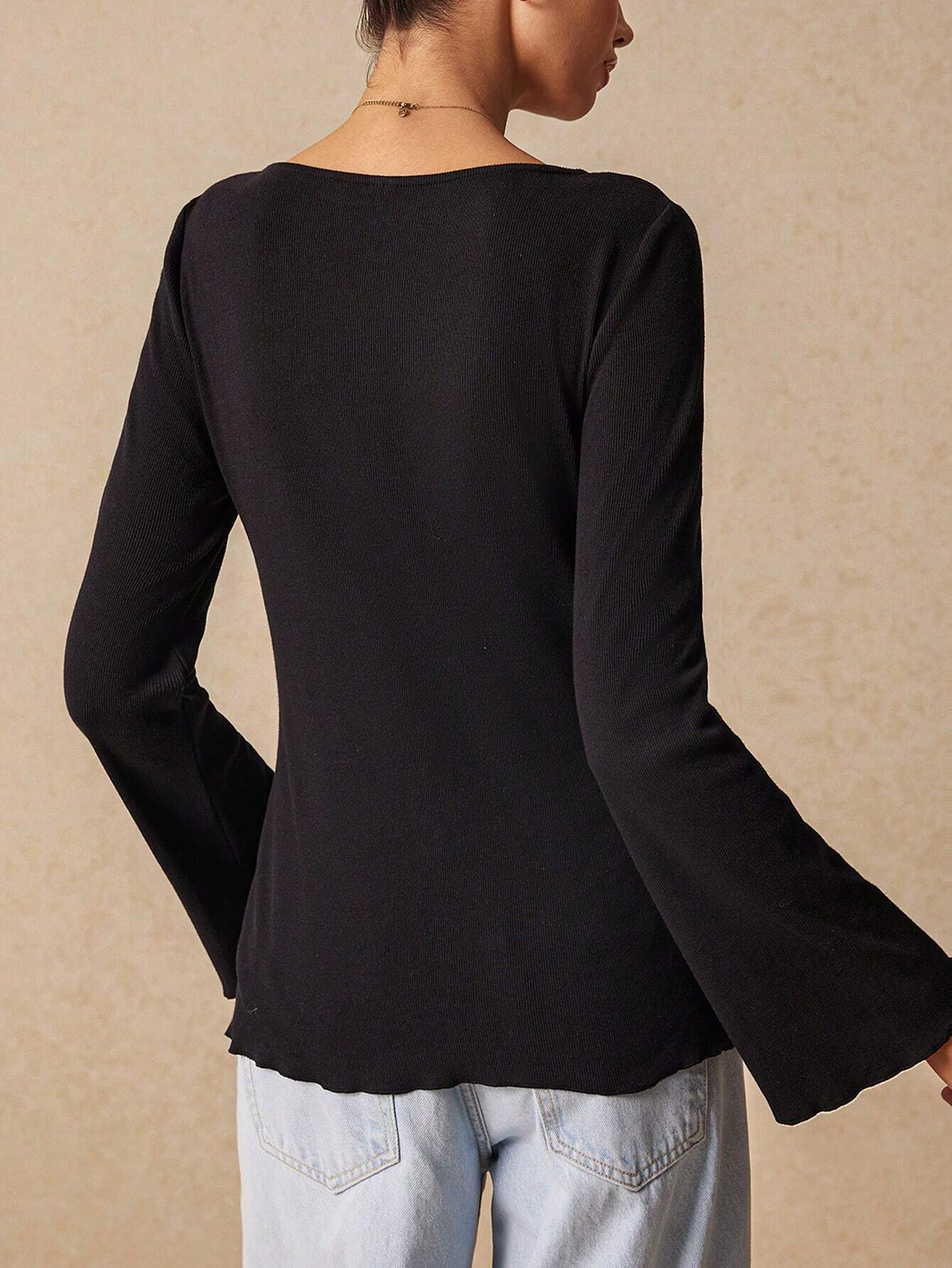 V-Neck Sexy Crop Top for Women, Slim Fit Midriff Cardigan Open Front Blouse