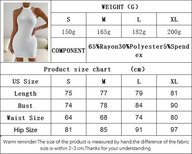 Halter Neck Backless Bodycon Dress for Women, Sexy Party Sleeveless Stand Collar Bandage Dress