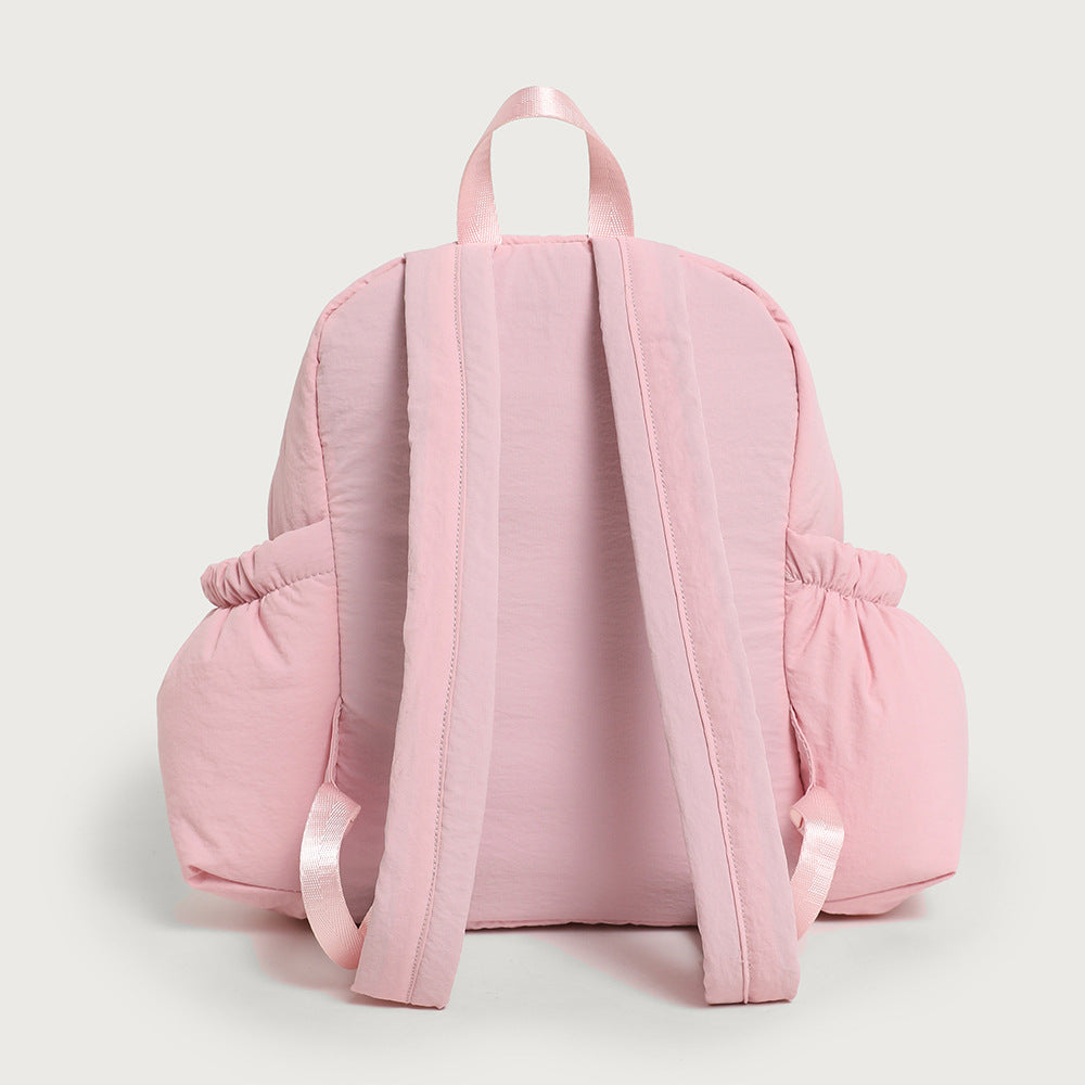 Nappa Leather Backpack for Women - Foldable Lightweight Waterproof Daypack, Commuter & Hiking Bag