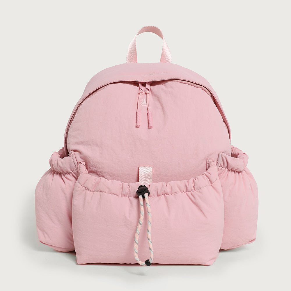 Nappa Leather Backpack for Women - Foldable Lightweight Waterproof Daypack, Commuter & Hiking Bag