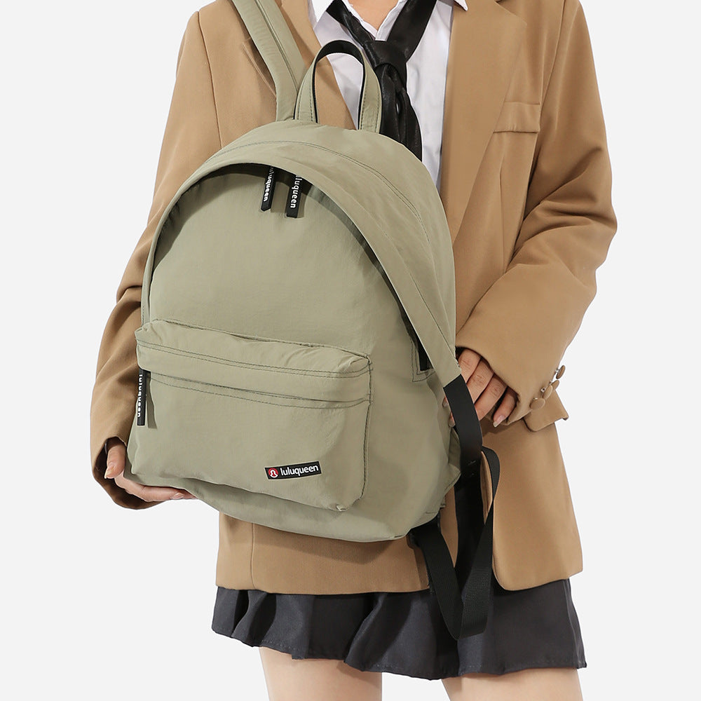 Lightweight Anti-Theft Travel Backpack for Women - Waterproof Nylon Sports Bag with Large Capacity, Outdoor Student Backpack with Secure Zipper