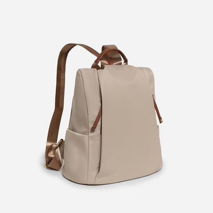 Double Zipper Anti-Theft Backpack for Women - Lightweight Large Capacity Canvas Travel Bag with Top Handle