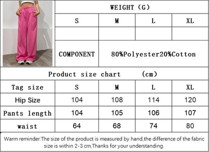 Drawstring Sweatpants for Women, High Waist Loose Fit Flared Trousers with Floor-Length Hem & Tapered Drop