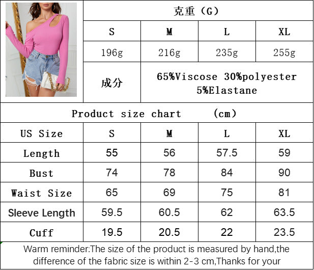 Asymmetric Off Shoulder Knit Top for Women, Slim Fit Long Sleeve T-Shirt Elegant Layering Blouse