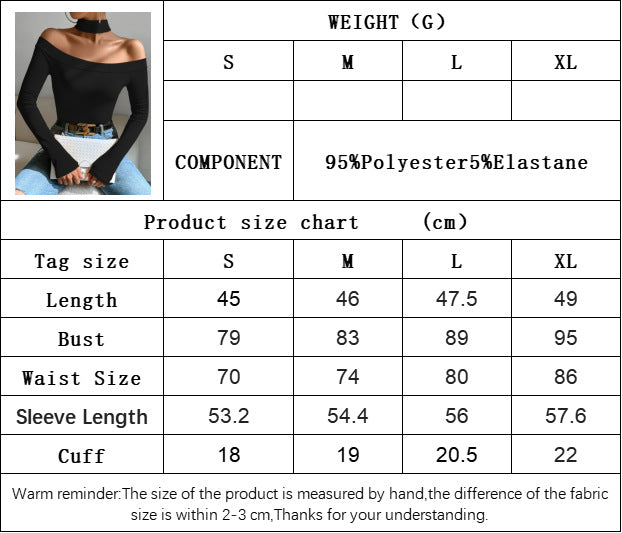 Off Shoulder Ribbed Knit Top for Women, Fall Winter Sexy Slim Fit Long Sleeve T-Shirt Versatile Blouse