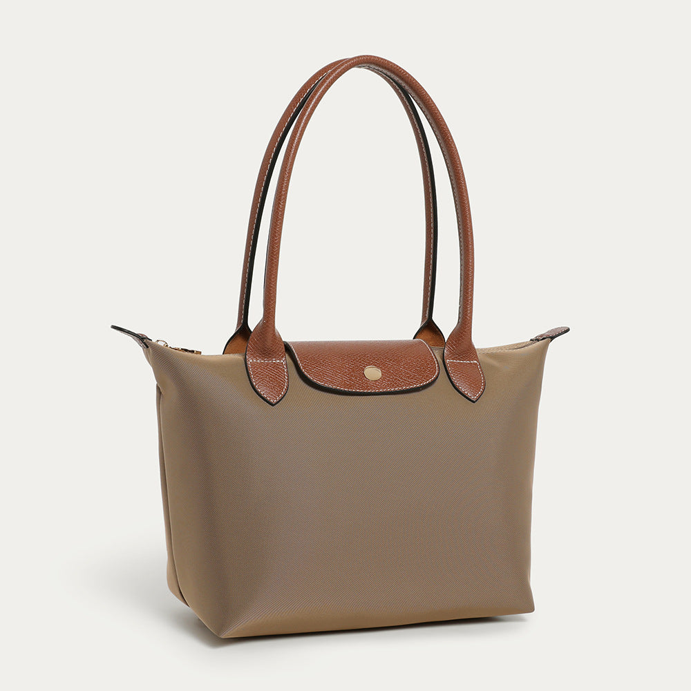 Urban Minimalist Hobo Bag - Nylon Crossbody Tote with Zip Top, Multi Sizes Shoulder Bag for Women, Canvas Casual Handbag