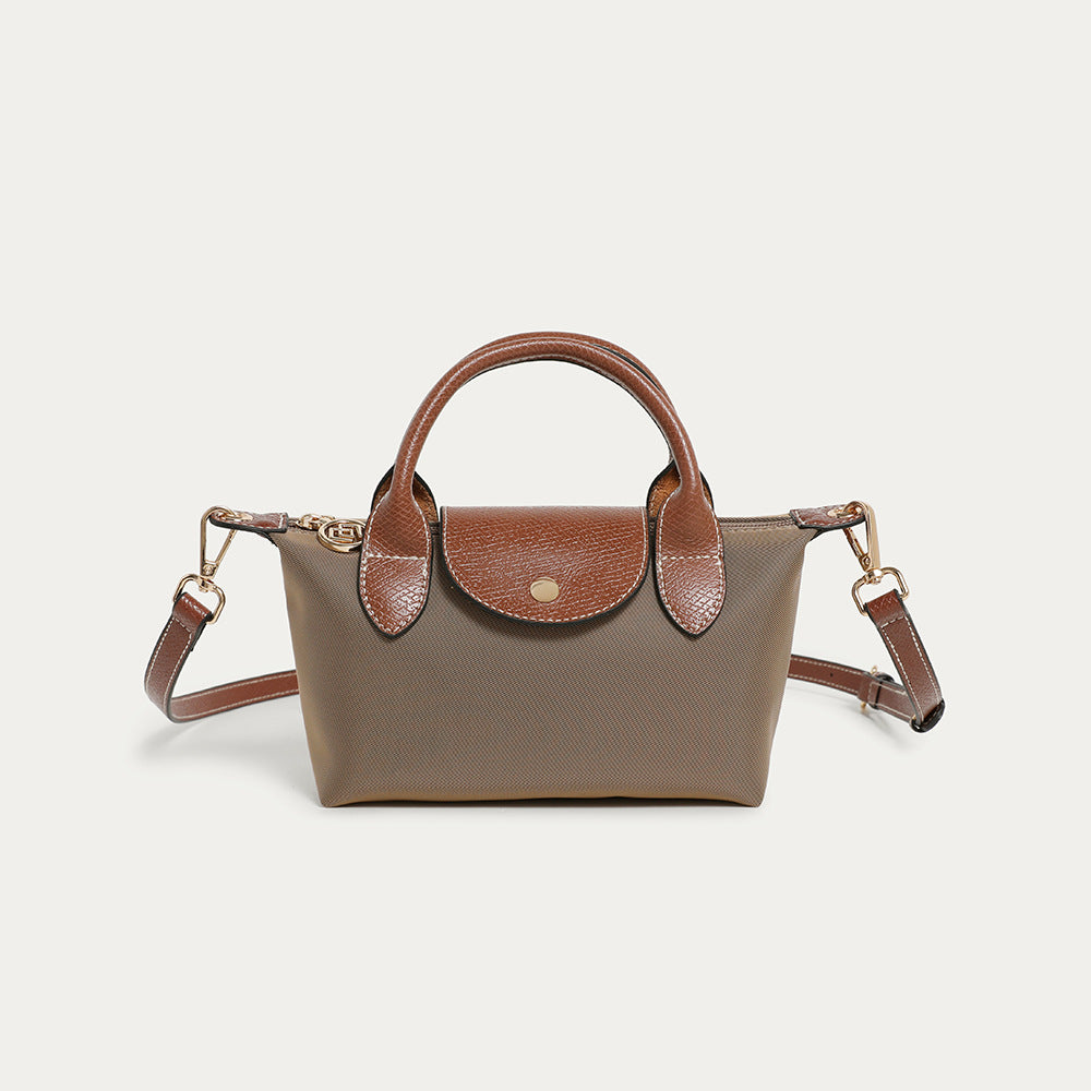 Urban Minimalist Hobo Bag - Nylon Crossbody Tote with Zip Top, Multi Sizes Shoulder Bag for Women, Canvas Casual Handbag