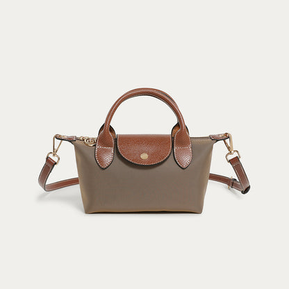 Urban Minimalist Hobo Bag - Nylon Crossbody Tote with Zip Top, Multi Sizes Shoulder Bag for Women, Canvas Casual Handbag