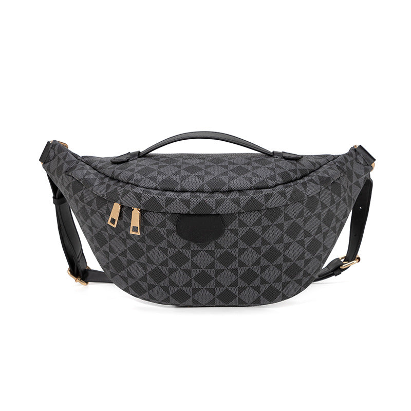 Adjustable Waist Pack - Unisex PVC Crossbody Bag with Zip Closure, Waterproof Chest Shoulder Bag for Outdoor Travel