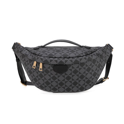 Adjustable Waist Pack - Unisex PVC Crossbody Bag with Zip Closure, Waterproof Chest Shoulder Bag for Outdoor Travel