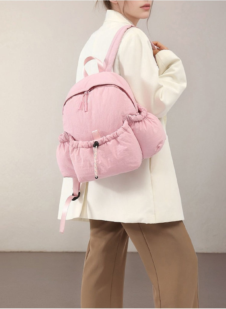 Nappa Leather Backpack for Women - Foldable Lightweight Waterproof Daypack, Commuter & Hiking Bag