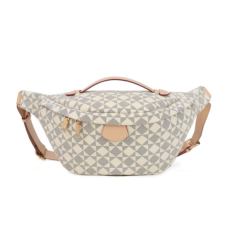 Adjustable Waist Pack - Unisex PVC Crossbody Bag with Zip Closure, Waterproof Chest Shoulder Bag for Outdoor Travel