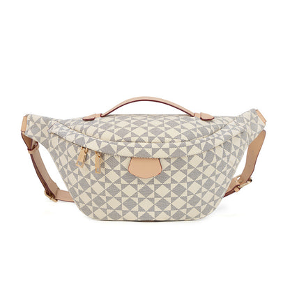 Adjustable Waist Pack - Unisex PVC Crossbody Bag with Zip Closure, Waterproof Chest Shoulder Bag for Outdoor Travel