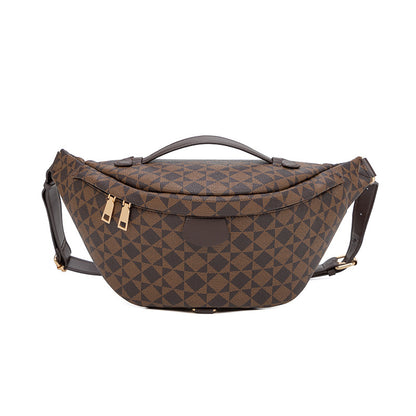 Adjustable Waist Pack - Unisex PVC Crossbody Bag with Zip Closure, Waterproof Chest Shoulder Bag for Outdoor Travel