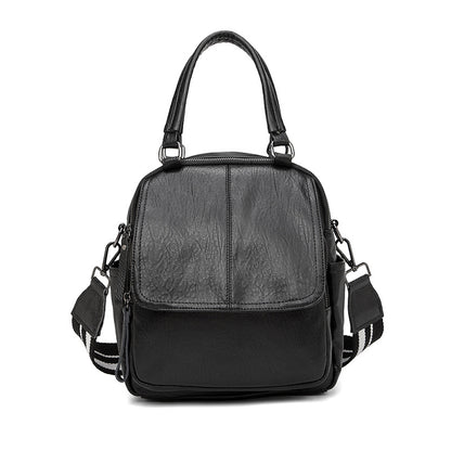 Women's Vertical Square Backpack, Waterproof Lightweight Multi-Pocket Bag with Shoulder Strap and Top Handle