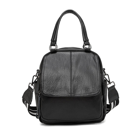 Women's Vertical Square Backpack, Waterproof Lightweight Multi-Pocket Bag with Shoulder Strap and Top Handle