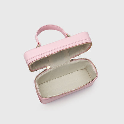 Women's Retro Box Bag with Zipper Closure, Adjustable Shoulder Strap Crossbody Purse with Top Handle